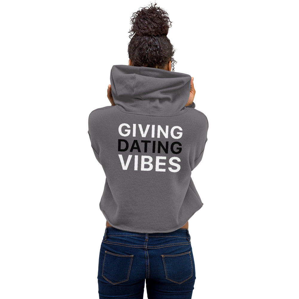 Cropped Hoodie Back View Woman Storm