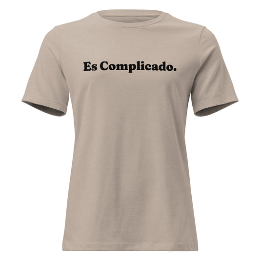 Es Complicado Athletic Heather Front View