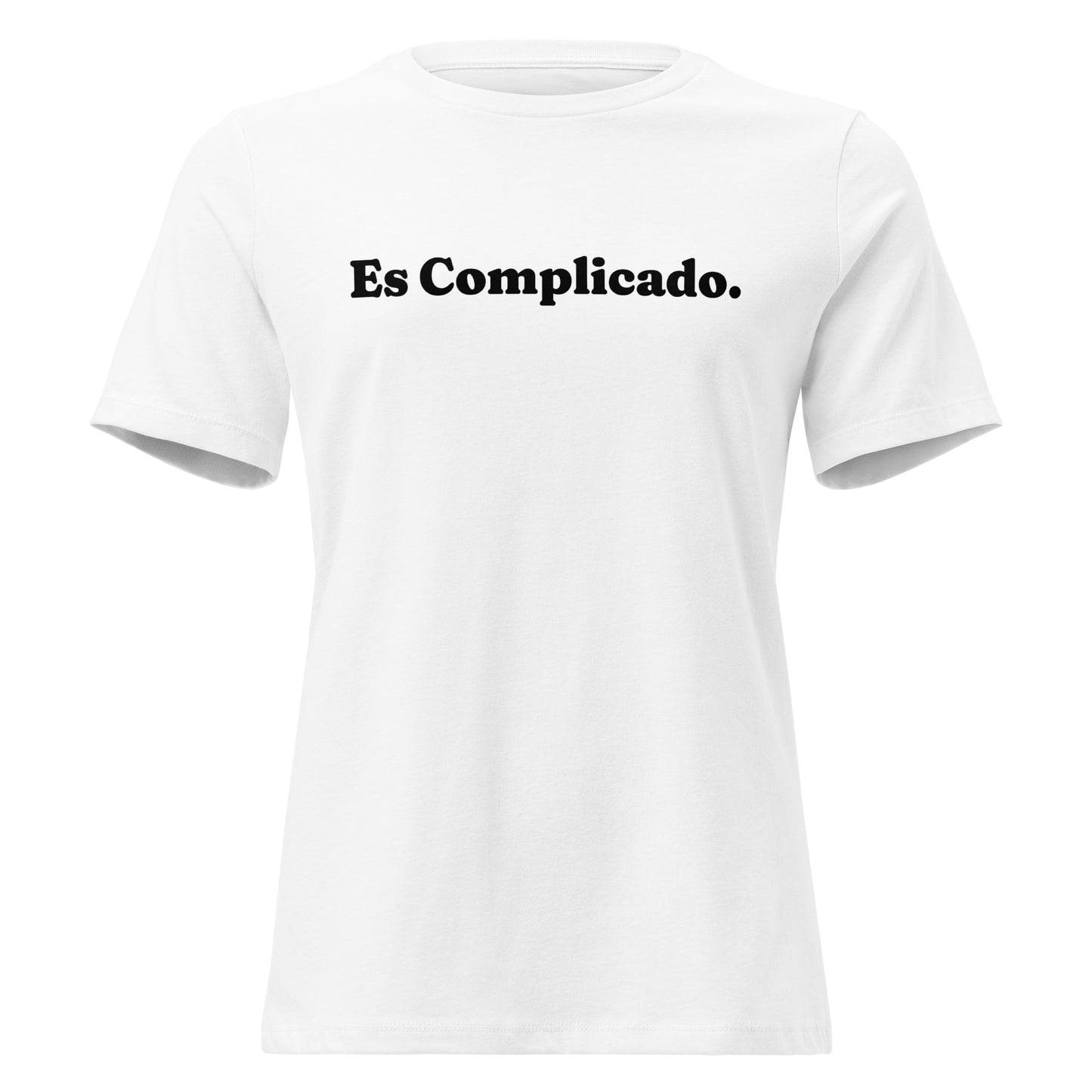 Es Complicado T-Shirt White Front View