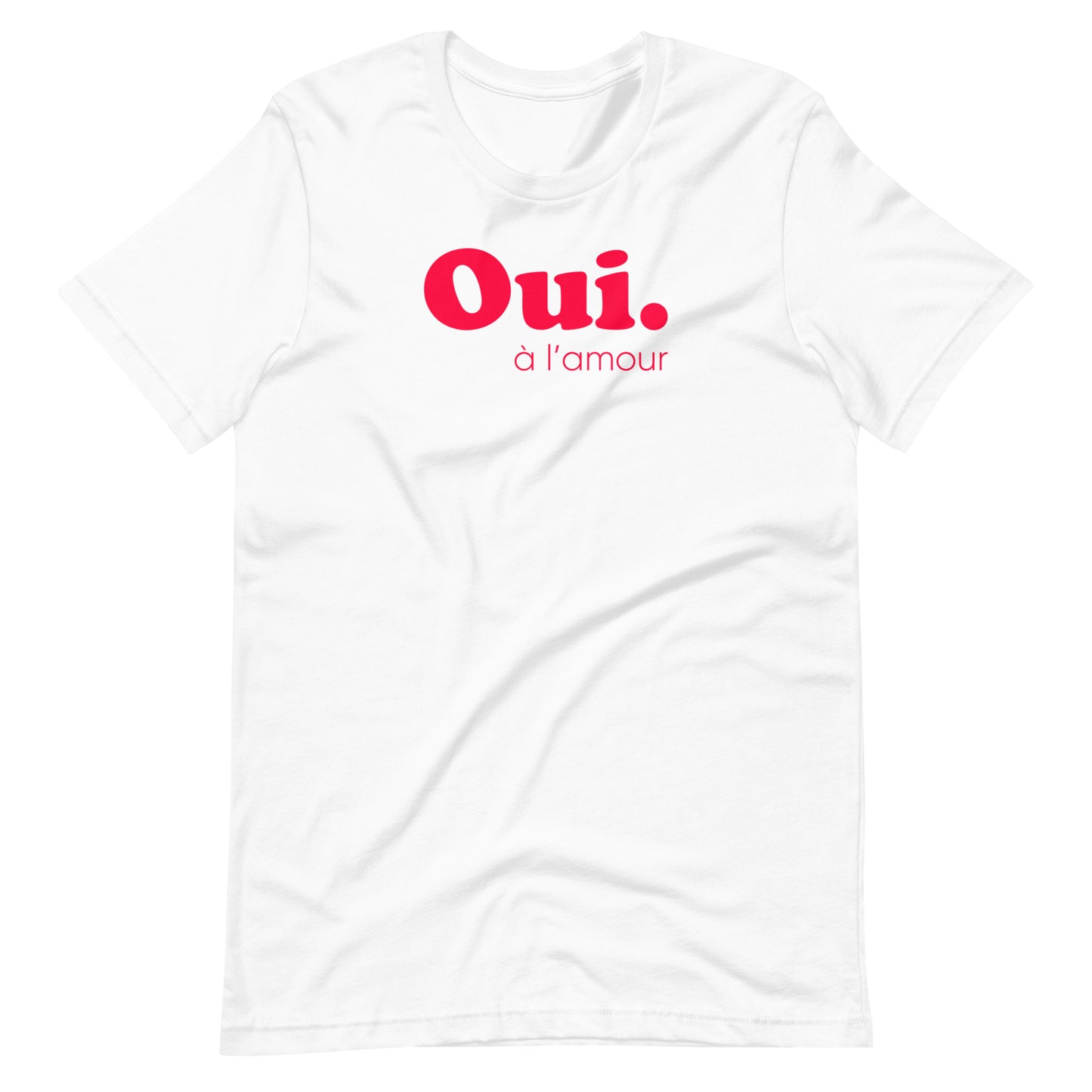 Oui À L'Amour Front White T-shirt View