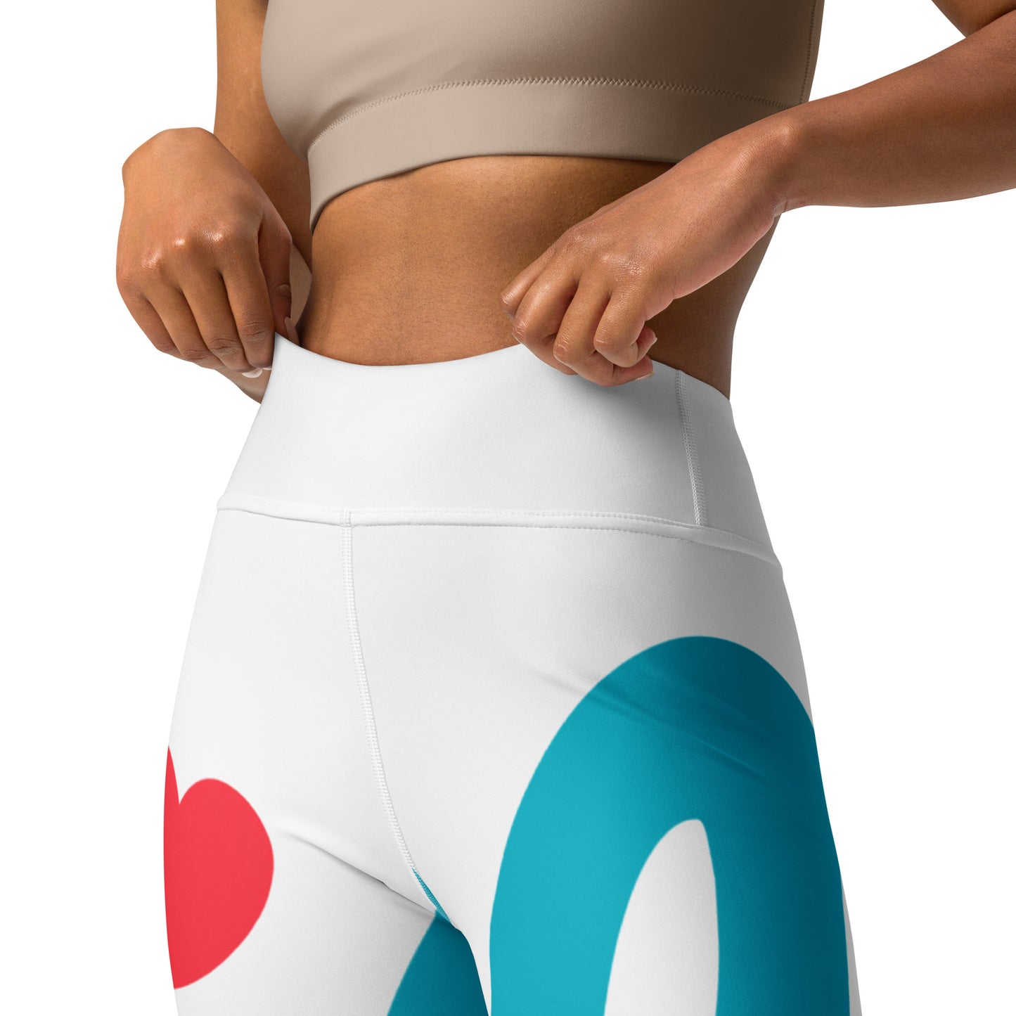 Say Allo Yoga Leggings Waist View