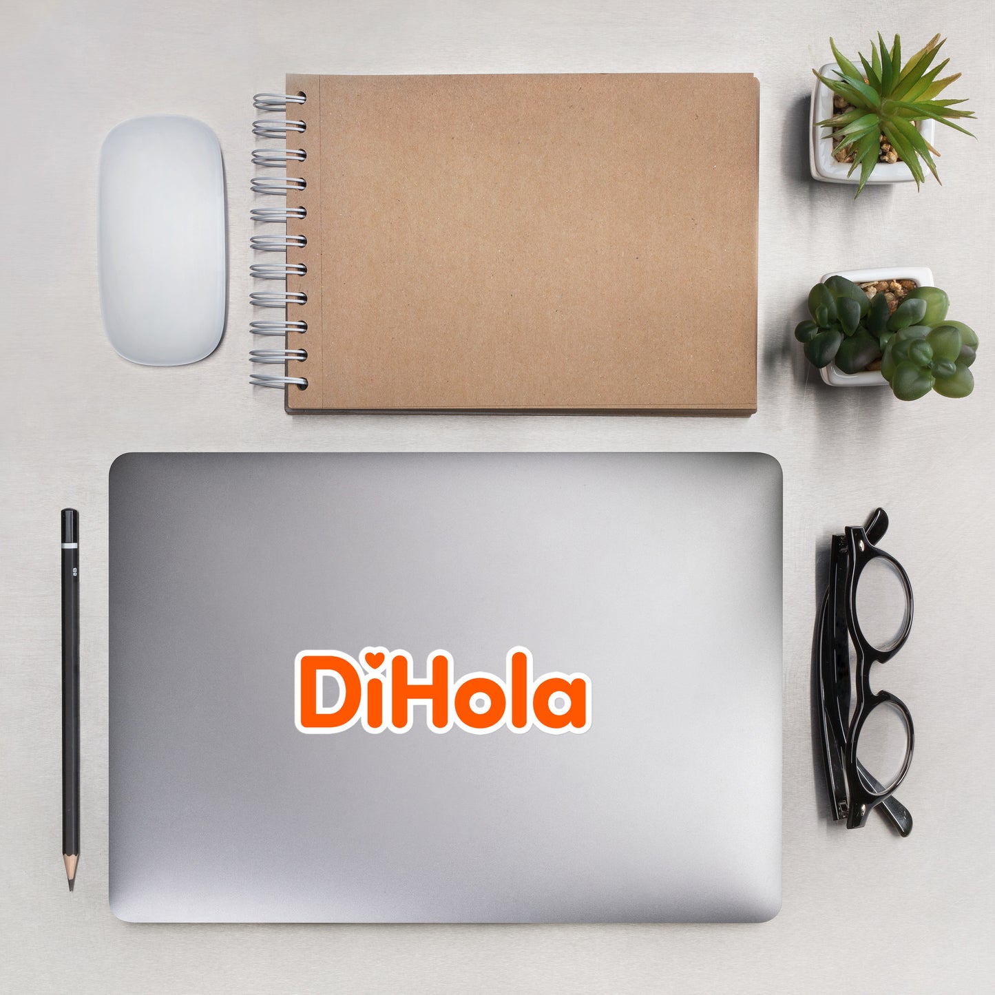 DiHola 5X5 Computer Sticker